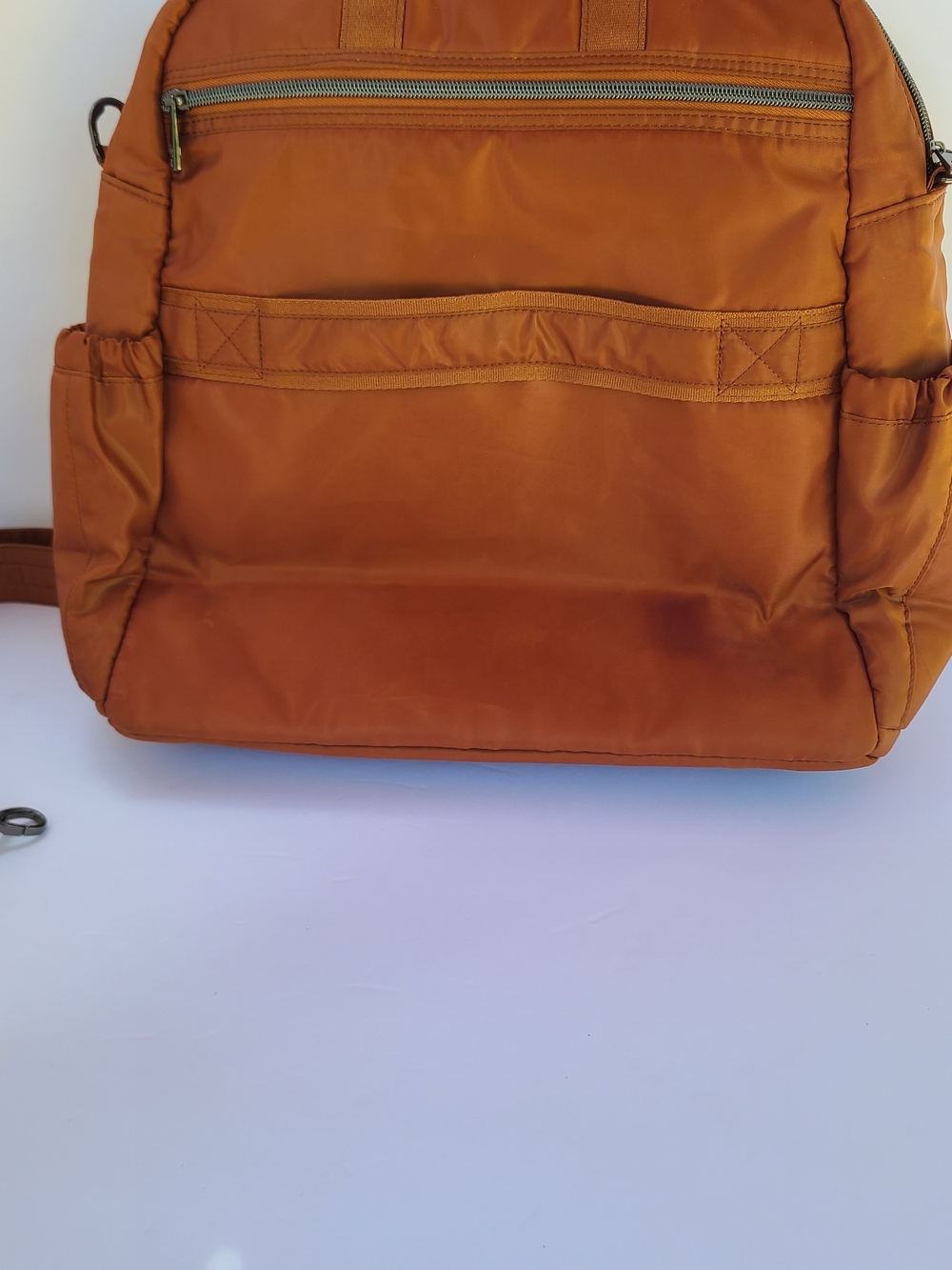 lug Sonata Quilted Front Convertible Backpack in Rust Orange - Picture 6 of 8